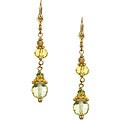 Charming Life 14k Goldfill Citrine and Peridot Earrings