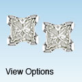 14k Gold 3/4ct TDW Princess-cut Value Diamond Studs (J-K, I2-I3)