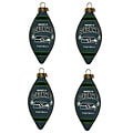 Seattle Seahawks Teardrop Ornaments (Set of 4)