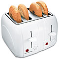 Proctor Silex White 4-slice Coolwall Toaster