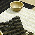 Chicology Saxon Table Runner and Four Placemats