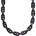 Blackplated Stainless Steel Men's Link-style Necklace