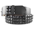 JK Unisex 3-row Studded Belt