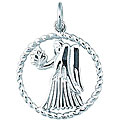 Sterling Silver Zodiac Virgo Charm