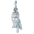 Sterling Silver Barn Owl Charm