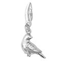 Sterling Silver European Robin Charm