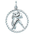 Sterling Silver 'Aquarius' Charm