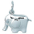 Sterling Silver Whimsical Elephant Charm