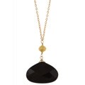 Charming Life 14k Goldfill Black Onyx Briolette Necklace