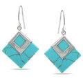 Sterling Silver Turquoise Hook Earrings