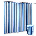 Blue Stripes Shower Set