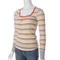 Scrapbook Long-sleeve Waffle Knit Top