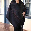 Wheat' Alpaca Wool Shawl (Peru)