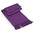 'Snug Violet' Alpaca Wool Scarf (Peru)