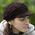 Wool 'Chocolate Cap' Alpaca Hat (Peru)