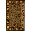 Handmade Heritage Kerman Green/ Gold Wool Runner (2'3 x 4')
