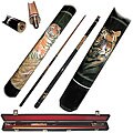 Tiger 2-piece Pool Cue with 6 Replacement Tips