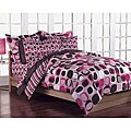 Opus Pink Twin-size Bed in a Bag with Sheet Set