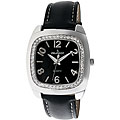 Peugeot Women's Cushion Silvertone Strap Watch