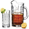 Anchor Hocking Crystal Delight Tartan Pitcher Set