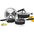 Aluminum 7-piece Nonstick Dual Tone Cookware Set