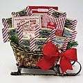Sweet Ghirardelli Sleigh Gift Basket
