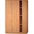 3-door Pear Finished Armoire