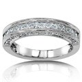 14k Gold 3/4ct TDW Princess Diamond Band