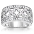 14k Gold 1/2ct TDW Diamond Floral Anniversary Band (G-H, I1-I2)