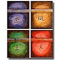 'Four What It's Worth' Contemporary Canvas Art