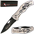 Dragon Handle 7.75-in Folding Pocket Knife