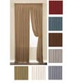 Faux Silk Luster Crushed Curtain Panel Pair