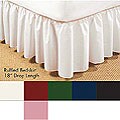 Poplin Ruffled 18-inch Bed Skirt
