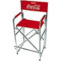 Tall Coca-Cola Logo Director Chair