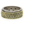 Two-tone Diamond-shaped Spinner Band