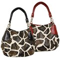 Je Veux Double Handle Giraffe Print Handbag