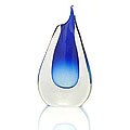 'Modern Blue Volcano' Murano Vase (Brazil)
