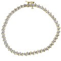 10k Yellow Gold 1/2ct or 1ct TDW Diamond Bracelet