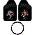 Ed Hardy 'Love Kills' Car Mats and Steering Wheel Cover