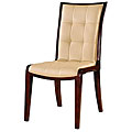King Leather Dining Chairs (Set of 2)