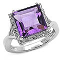 Sterling Silver Genuine Amethyst Ring