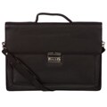 Abbyson Leather Flapover Locking Briefcase