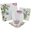 Rose Blossom 20-piece Porcelain Dinnerware Set