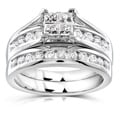 14k Gold 1ct TDW Princess Diamond Bridal Ring Set