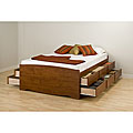 Chelsea Cherry Queen 12-drawer Platform Bed