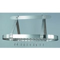 Oval Steel 16-hook Grid Pot Rack