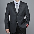 Mantoni Men's Black Wool 2-button Suit