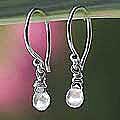 Rose Quartz 'Dewdrops' Earrings (Thailand)