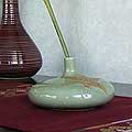 Celadon Ceramic 'Green Valley Lily' Vase (Thailand)