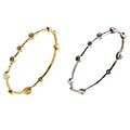 Nexte 14k Gold Overlay CZ Abstract Bangle Bracelet